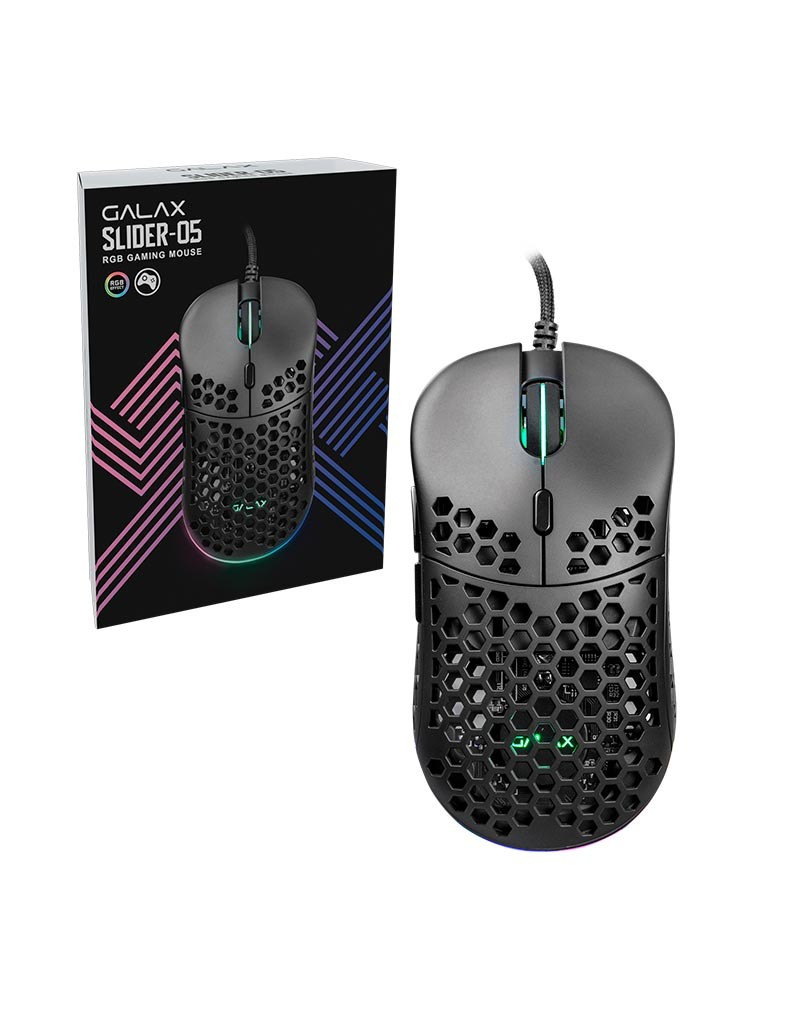 GALAX SLIDER-05 / 10000 DPI / 6 BOTONES / RGB / GAMING MOUSE USB